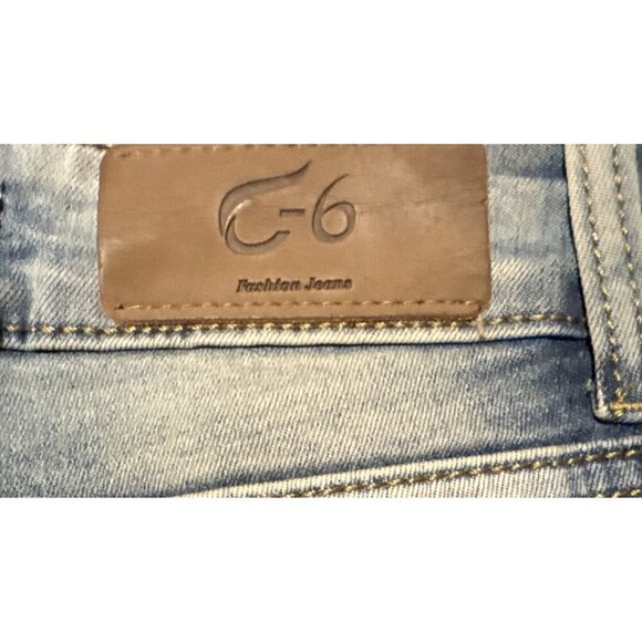 Fairy flowerJeans, BOHO, jewels, lace cream roses, rose gold gems, 28 X 33 c-6 - Picture 15 of 16